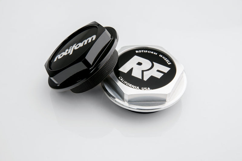 Rotiform Hex Cap with 'Rotiform' logo - Machined Silver 33410