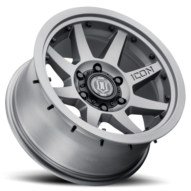 ICON Rebound Pro 17x8.5 6x5.5 0mm Offset 4.75in BS 106.1mm Bore Titanium Wheel