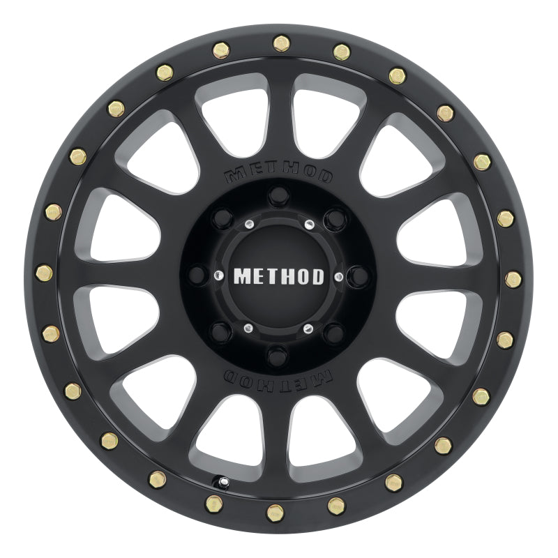 Method MR305 NV 20x10 -18mm Offset 8x6.5 130.81mm CB Matte Black Wheel
