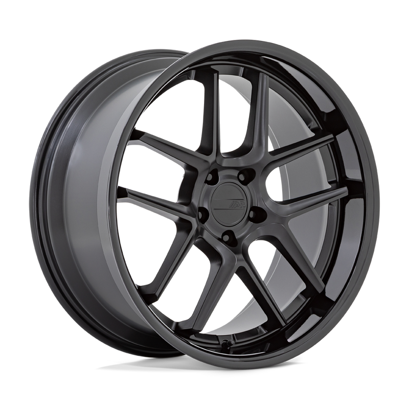 AR942 Flow Formed Aluminum Wheel in Matte Black with Gloss Black Lip Finish from American Racing Wheels - View 1