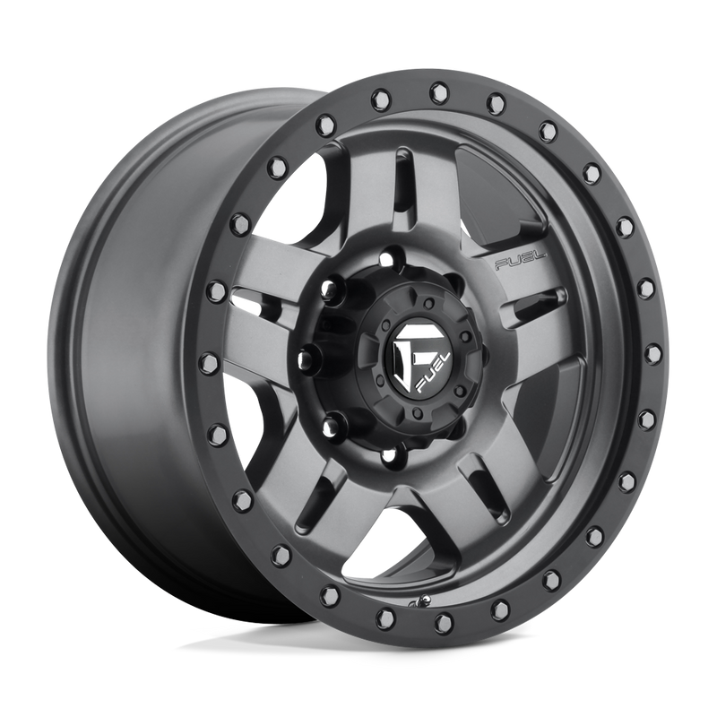 D558 ANZA Cast Aluminum Wheel in Matte Gunmetal Black Bead Ring Finish from Fuel Wheels - View 1