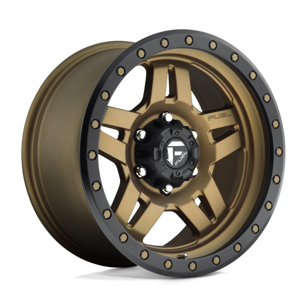 D583 ANZA Cast Aluminum Wheel in Matte Bronze with Black Bead Ring Finish from Fuel Wheels - View 1
