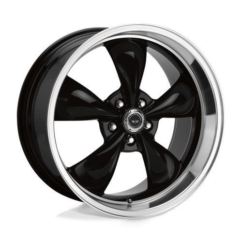 American Racing AR105 TORQ Thrust M Cast Aluminum Wheel - Gloss Black With Machined Lip