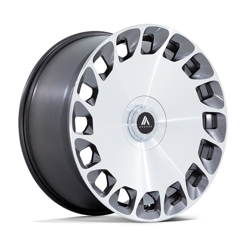 ABL-45 Aristocrat Cast Aluminum Wheel in Gloss Platinum with Bright Machined Face Finish from Asanti Wheels - View 1