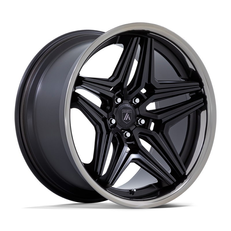 ABL-46 DUKE Cast Aluminum Wheel in Satin Black with Double Dark Tinted Lip Finish from Asanti Wheels - View 1
