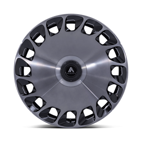 ABL-45 Aristocrat Cast Aluminum Wheel in Gloss Black with Machined Face and Double Dark Tint Finish from Asanti Wheels - View 4