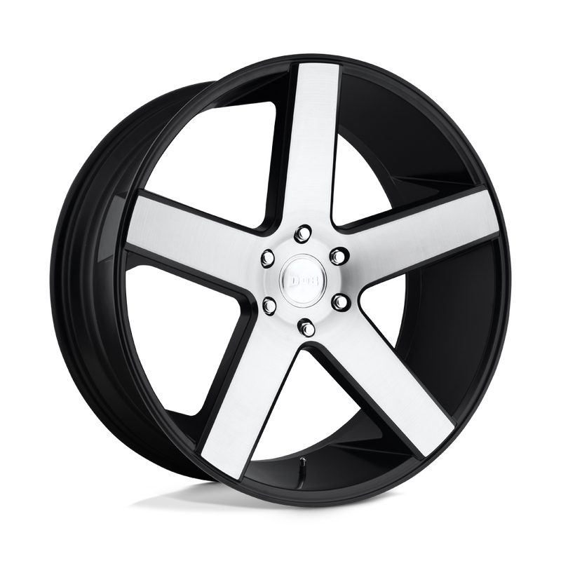 S217 Baller Cast Aluminum Wheel in Gloss Black Brushed Finish from DUB Wheels - View 1