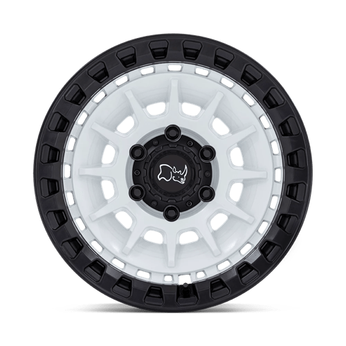 Barrage Cast Aluminum Wheel in Gloss White On Matte Black Finish from Black Rhino Wheels - View 5