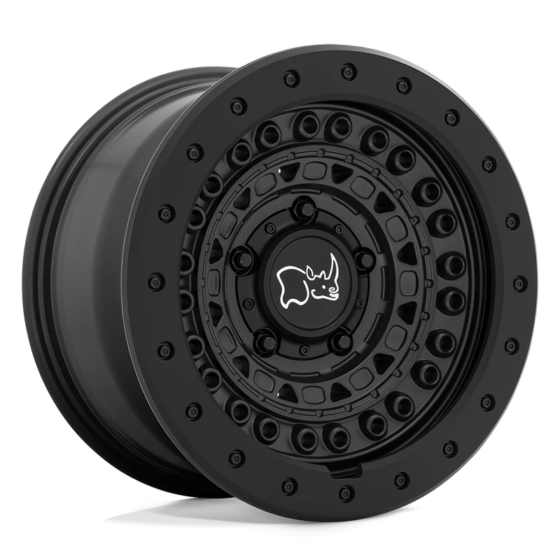 Black Rhino Barricade Cast Aluminum Wheel - Gun Black With Black Rock Guard