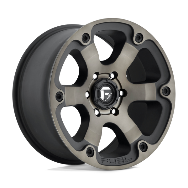 D564 Beast Cast Aluminum Wheel in Matte Black Double Dark Tint Finish from Fuel Wheels - View 1