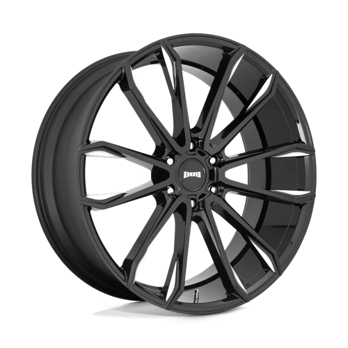 S252 Clout Cast Aluminum Wheel in Gloss Black Milled Finish from DUB Wheels - View 2