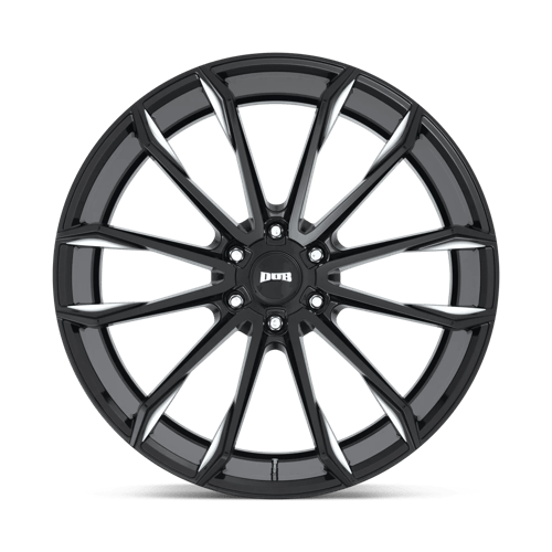 S252 Clout Cast Aluminum Wheel in Gloss Black Milled Finish from DUB Wheels - View 4