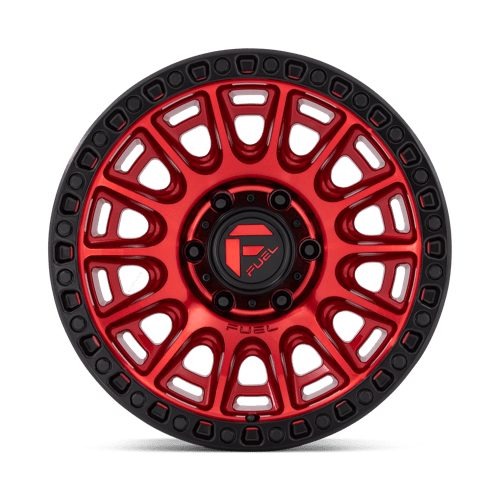 D834 Cycle Cast Aluminum Wheel in Candy Red with Black Ring Finish from Fuel Wheels - View 5