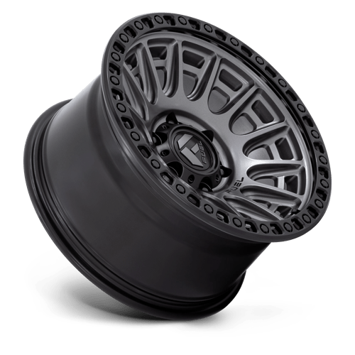 D835 Cycle Cast Aluminum Wheel in Matte Gunmetal with Black Ring Finish from Fuel Wheels - View 3