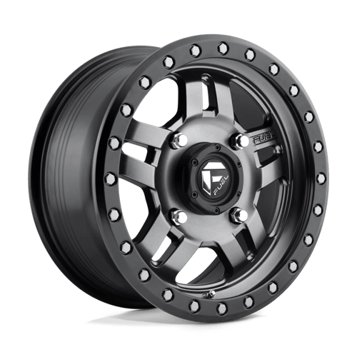 D558 ANZA Cast Aluminum Wheel in Matte Gunmetal Black Bead Ring Finish from Fuel Wheels - View 2