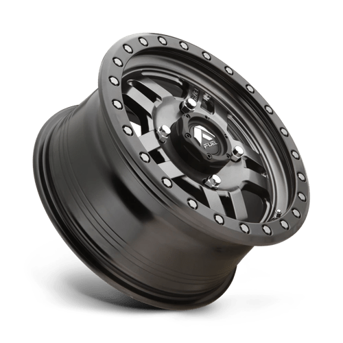 D558 ANZA Cast Aluminum Wheel in Matte Gunmetal Black Bead Ring Finish from Fuel Wheels - View 3
