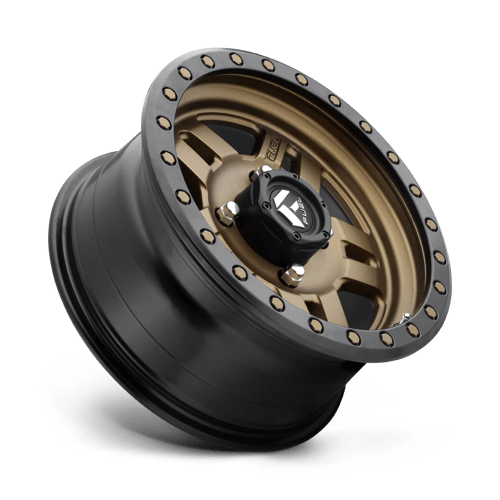 D583 ANZA 4+3 Cast Aluminum Wheel in Matte Bronze with Black Bead Ring Finish from Fuel Wheels - View 3