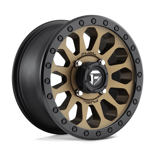 D600 Vector UTV Cast Aluminum Wheel in Matte Bronze with Black Bead Ring Finish from Fuel Wheels - View 2