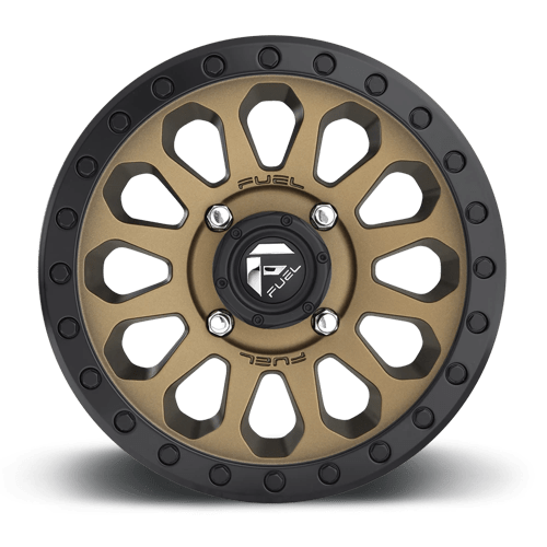 D600 Vector UTV Cast Aluminum Wheel in Matte Bronze with Black Bead Ring Finish from Fuel Wheels - View 5