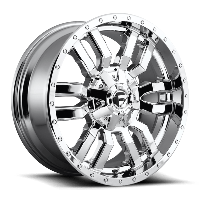 D631 Sledge Cast Aluminum Wheel in Chrome Plated Finish from Fuel Wheels - View 1