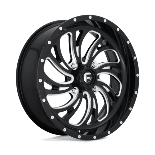 D641 Kompressor Cast Aluminum Wheel in Gloss Black Milled Finish from Fuel Wheels - View 2