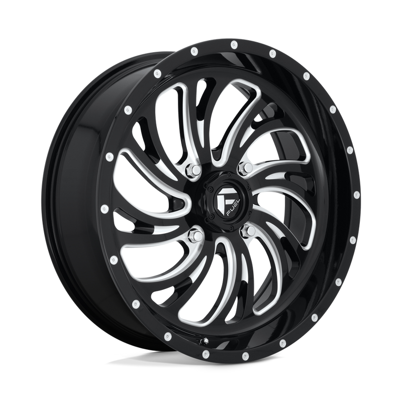 D641 Kompressor Cast Aluminum Wheel in Gloss Black Milled Finish from Fuel Wheels - View 1