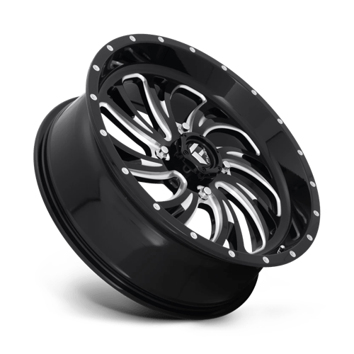 D641 Kompressor Cast Aluminum Wheel in Gloss Black Milled Finish from Fuel Wheels - View 3