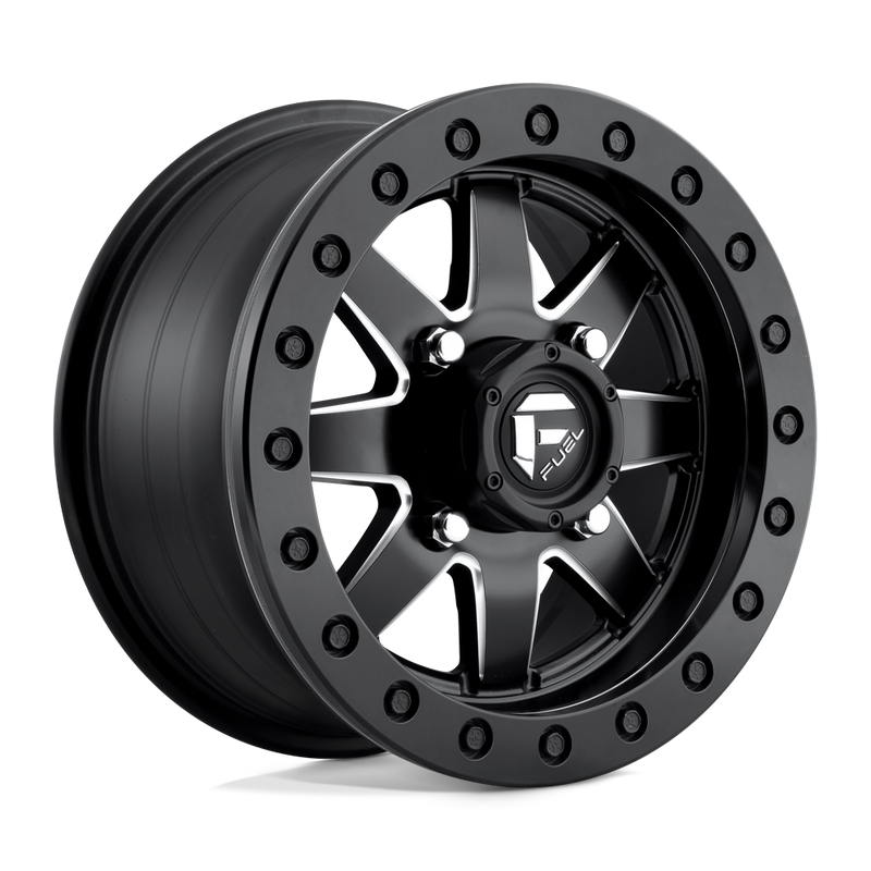 D938 Maverick Beadlock Cast Aluminum Wheel in Matte Black Milled Finish from Fuel Wheels - View 1