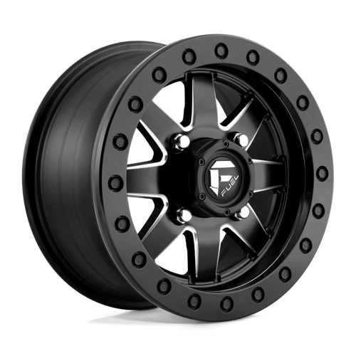 D938 Maverick Beadlock Cast Aluminum Wheel in Matte Black Milled Finish from Fuel Wheels - View 2