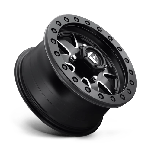 D938 Maverick Beadlock Cast Aluminum Wheel in Matte Black Milled Finish from Fuel Wheels - View 3