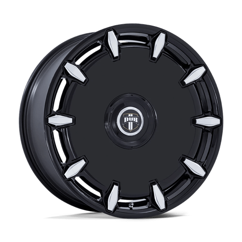 DC271 Cheef Cast Aluminum Wheel in Gloss Black Milled Finish from DUB Wheels - View 2