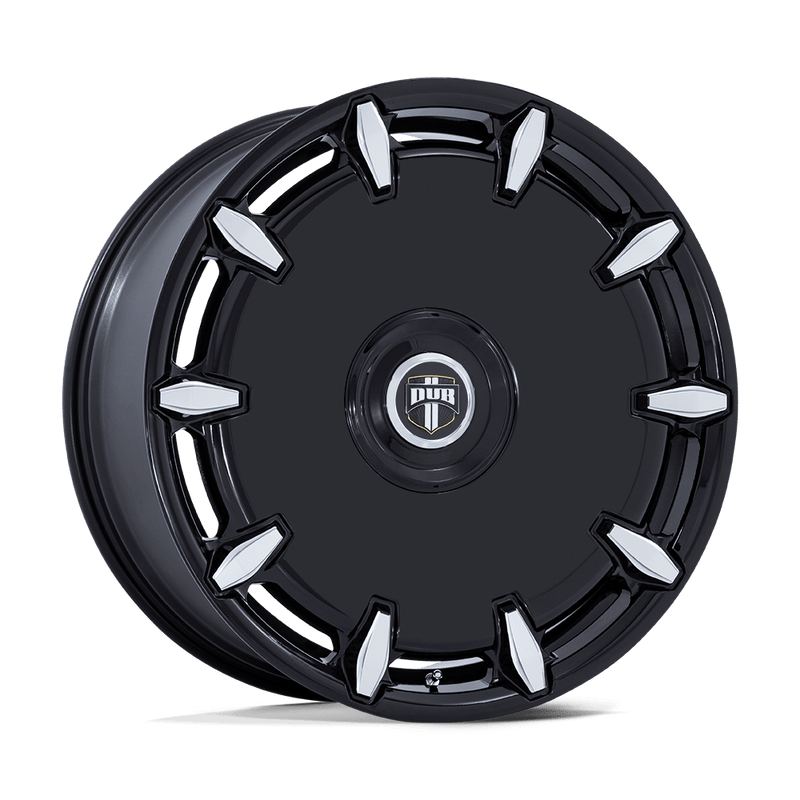 DC271 Cheef Cast Aluminum Wheel in Gloss Black Milled Finish from DUB Wheels - View 1