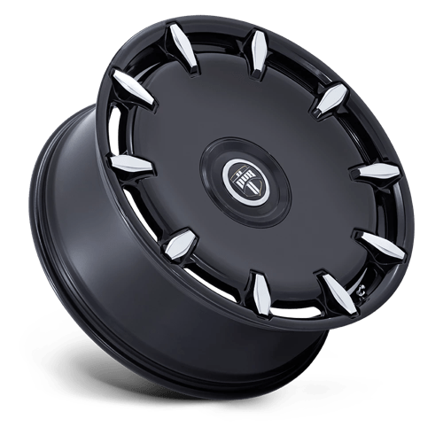 DC271 Cheef Cast Aluminum Wheel in Gloss Black Milled Finish from DUB Wheels - View 3