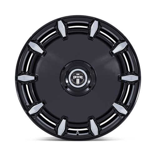 DC271 Cheef Cast Aluminum Wheel in Gloss Black Milled Finish from DUB Wheels - View 4