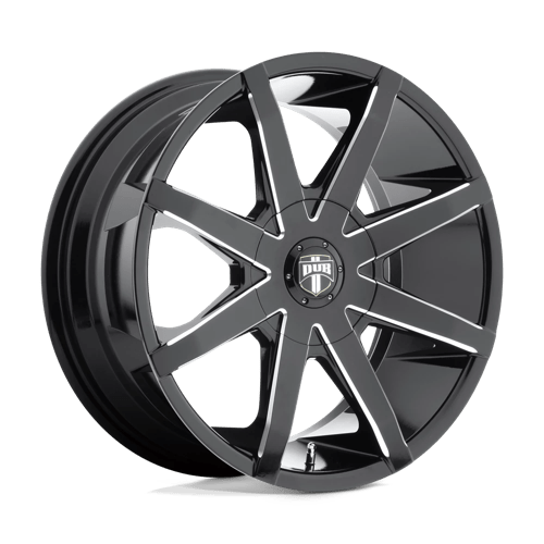 S109 PUSH Cast Aluminum Wheel in Gloss Black Milled Finish from DUB Wheels - View 2