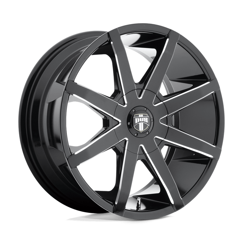 S109 PUSH Cast Aluminum Wheel in Gloss Black Milled Finish from DUB Wheels - View 1