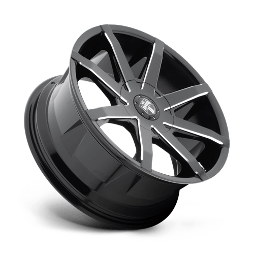 S109 PUSH Cast Aluminum Wheel in Gloss Black Milled Finish from DUB Wheels - View 3