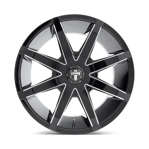 S109 PUSH Cast Aluminum Wheel in Gloss Black Milled Finish from DUB Wheels - View 4