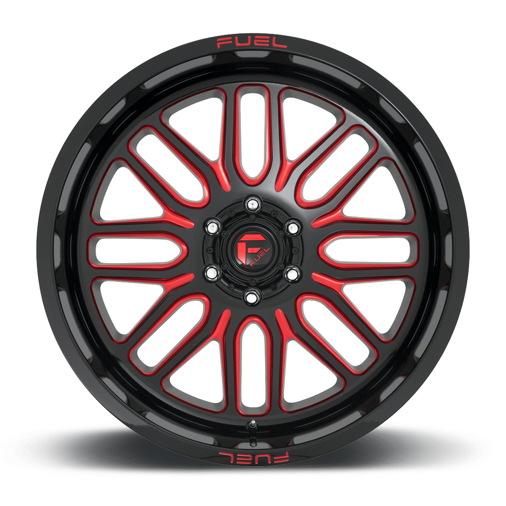 Fuel D663 Ignite Cast Aluminum Wheel - Gloss Black Red Tinted 