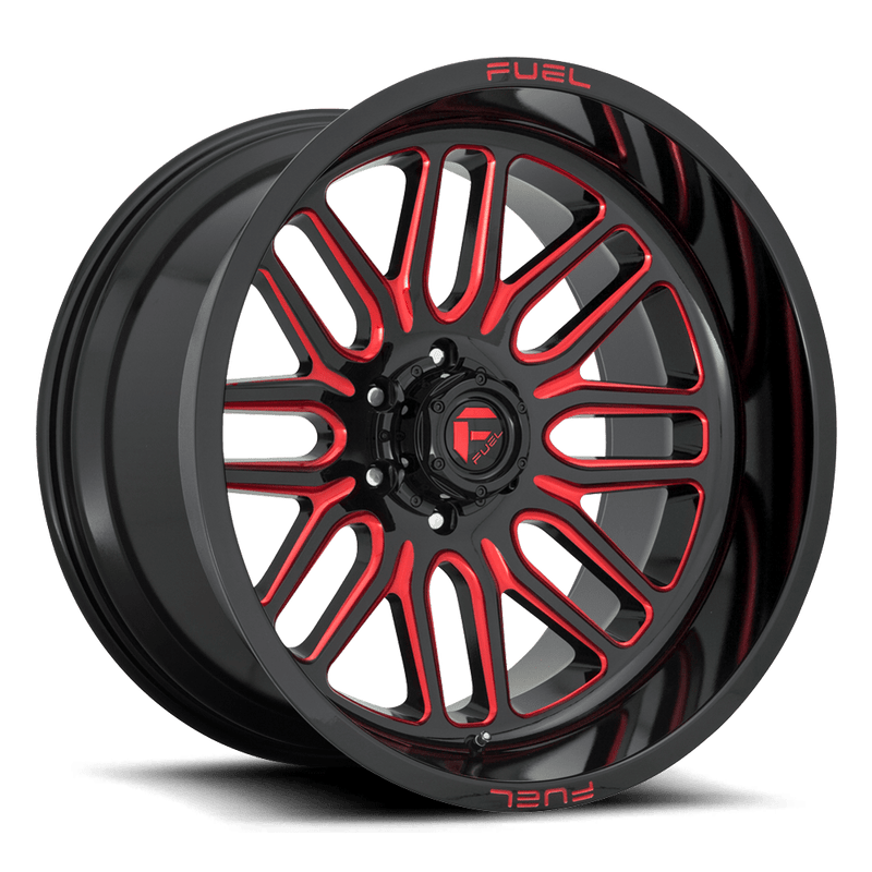 Fuel D663 Ignite Cast Aluminum Wheel - Gloss Black Red Tinted Clear