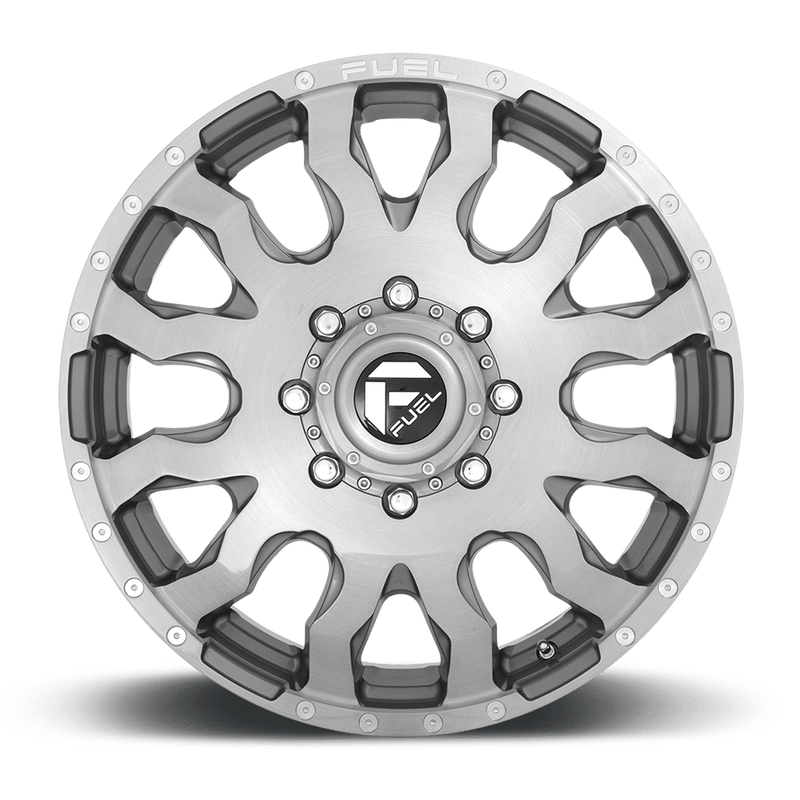 Fuel D693 Blitz Cast Aluminum Wheel - Brushed Gunmetal Tinted Clear