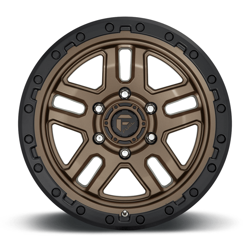 Fuel D702 Ammo Cast Aluminum Wheel - Matte Bronze With Black Bead Ring