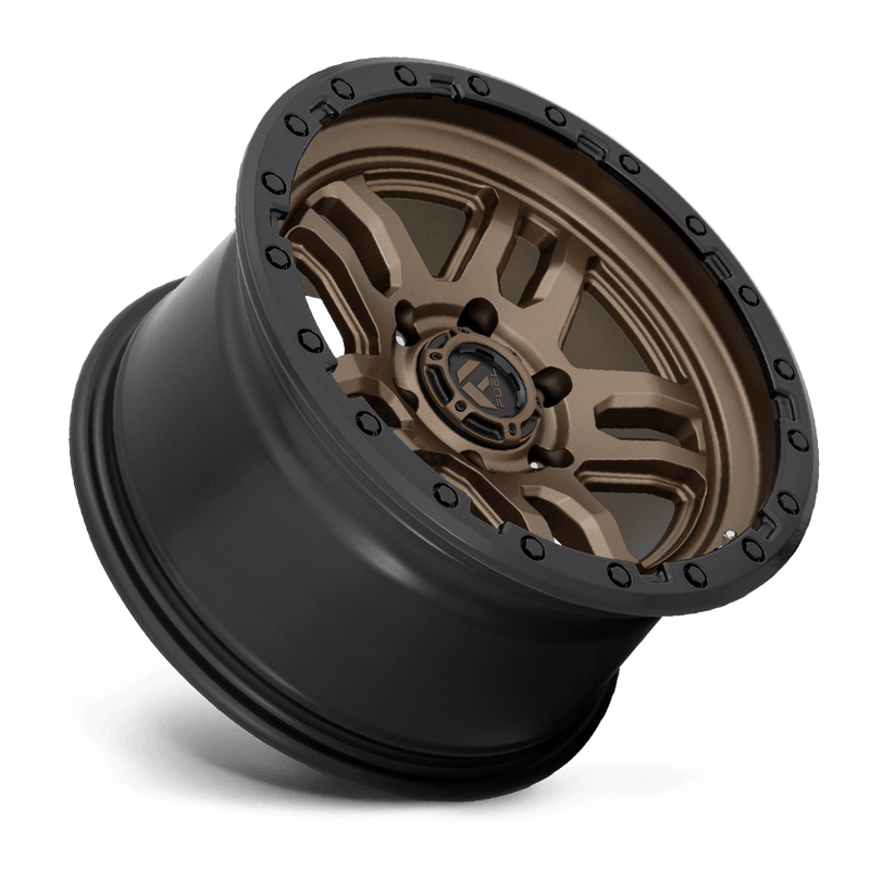 Fuel D702 Ammo Cast Aluminum Wheel - Matte Bronze With Black Bead Ring