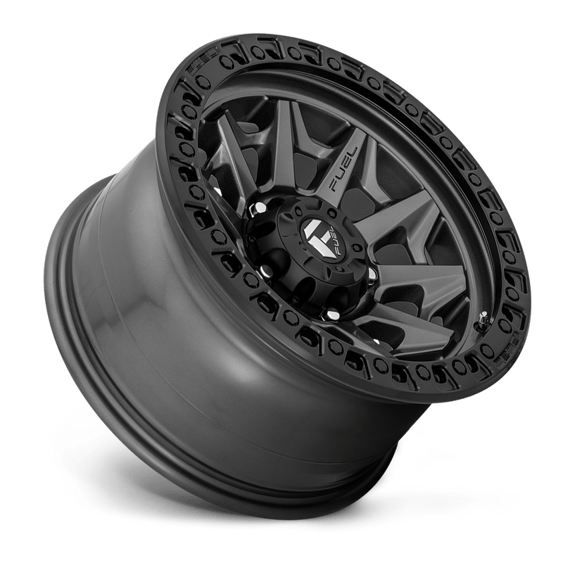 Fuel D716 Covert Cast Aluminum Wheel - Matte Gunmetal Black Bead Ring