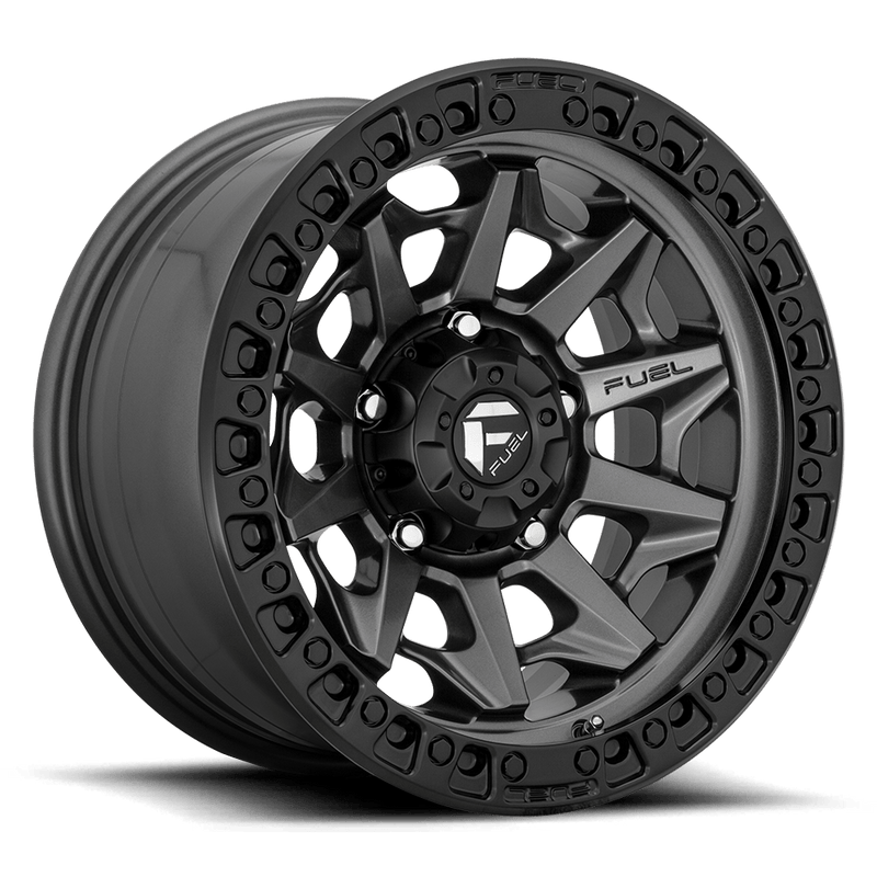 Fuel D716 Covert Cast Aluminum Wheel - Matte Gunmetal Black Bead Ring