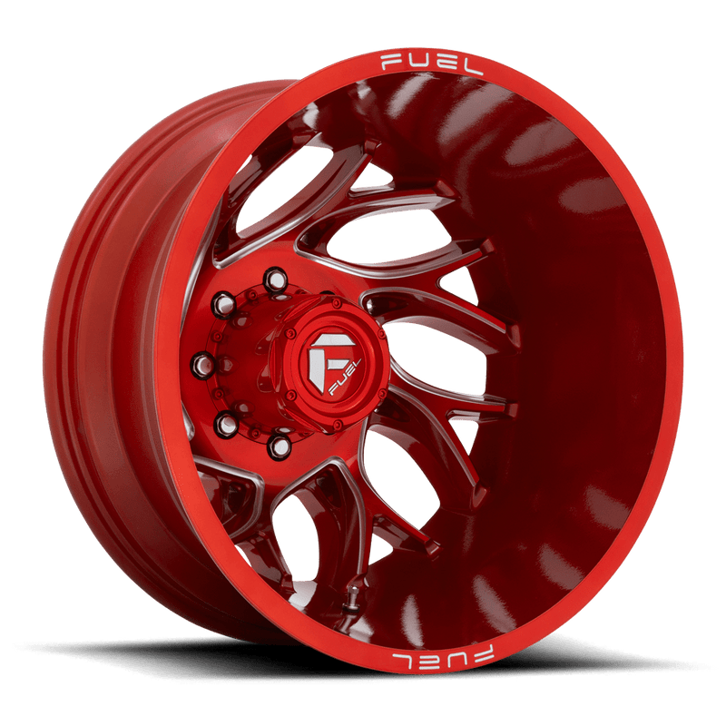 Fuel D742 Runner Cast Aluminum Wheel - Candy Red Milled
