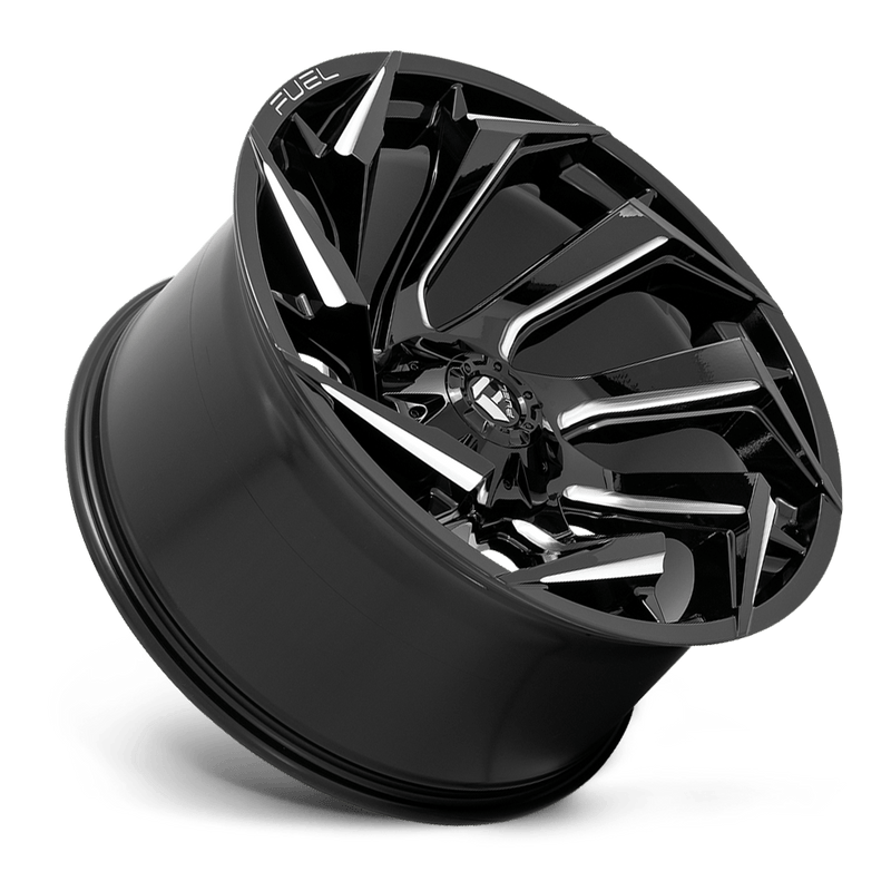 Fuel D753 Reaction Cast Aluminum Wheel - Gloss Black Milled