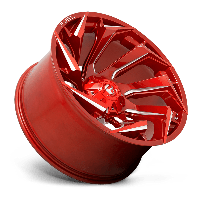 Fuel D754 Reaction Cast Aluminum Wheel - Candy Red Milled