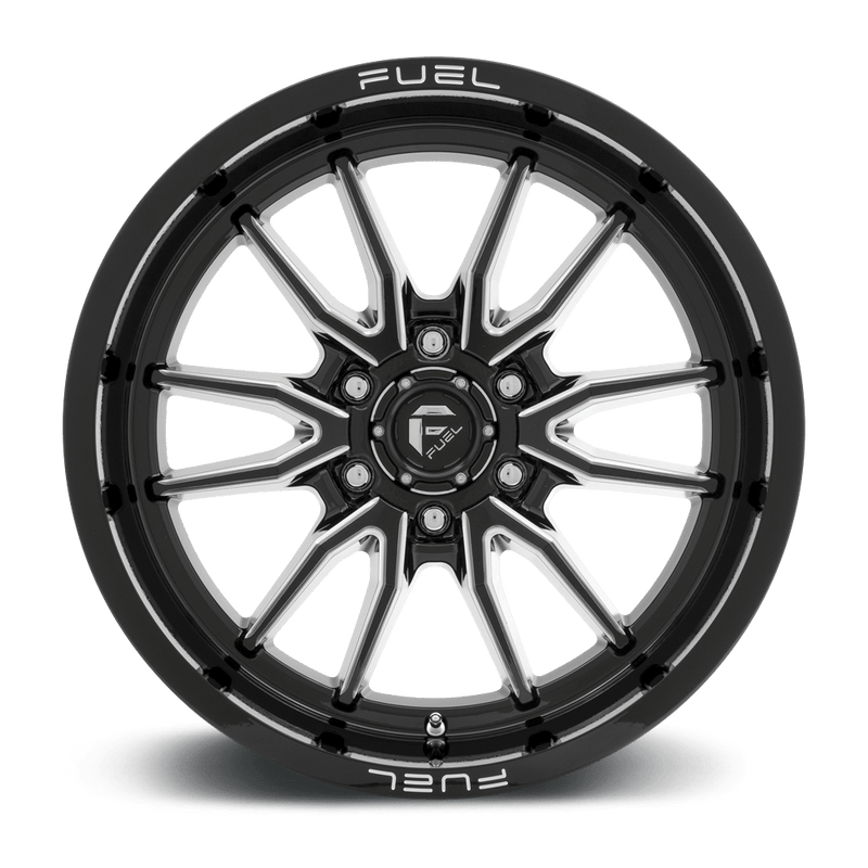 Fuel D761 Clash Cast Aluminum Wheel - Gloss Black Milled