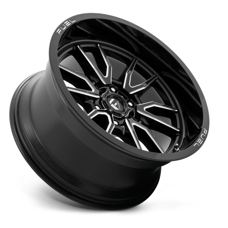 Fuel D761 Clash Cast Aluminum Wheel - Gloss Black Milled